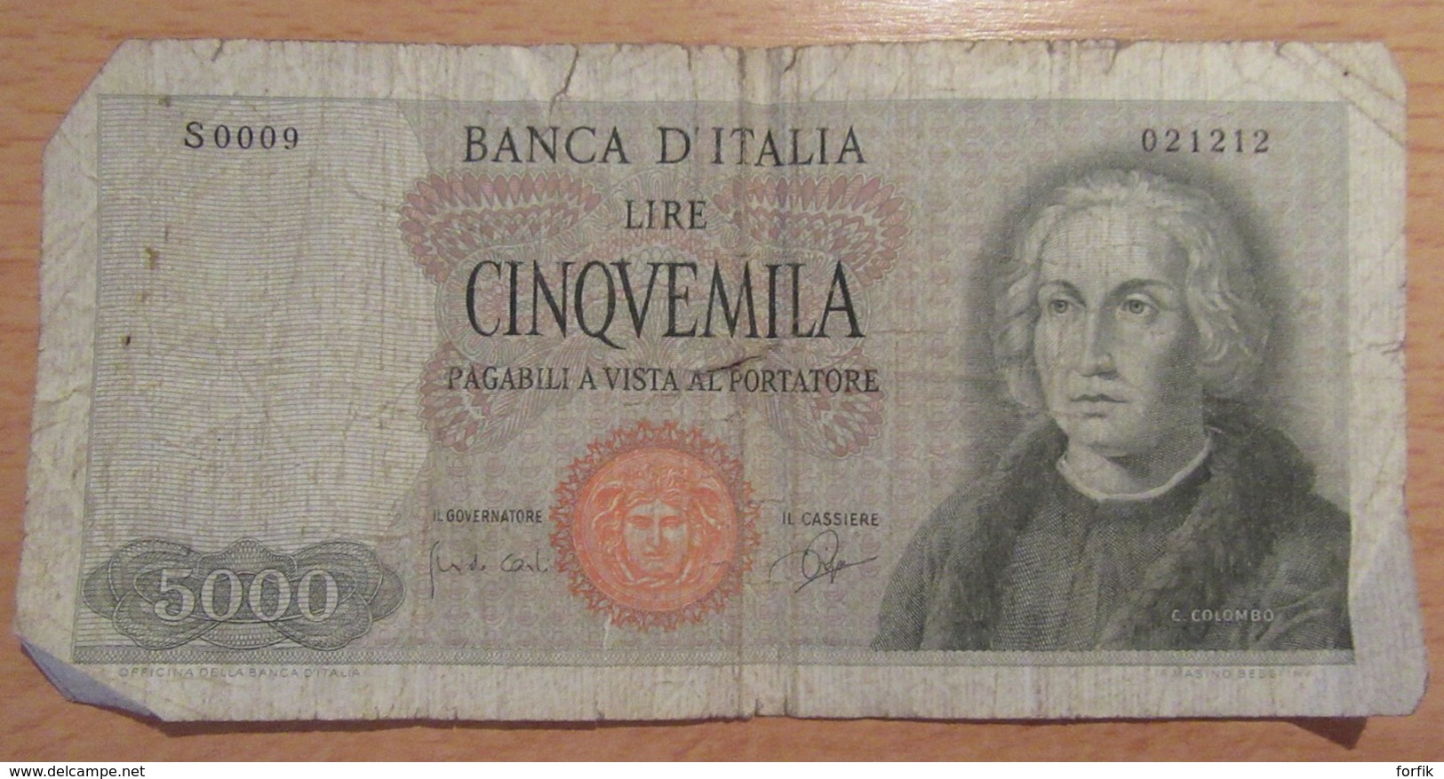 Italie / Italia - 7 Billets 1000 Et 5000 Lire - B à TTB+ - Collections