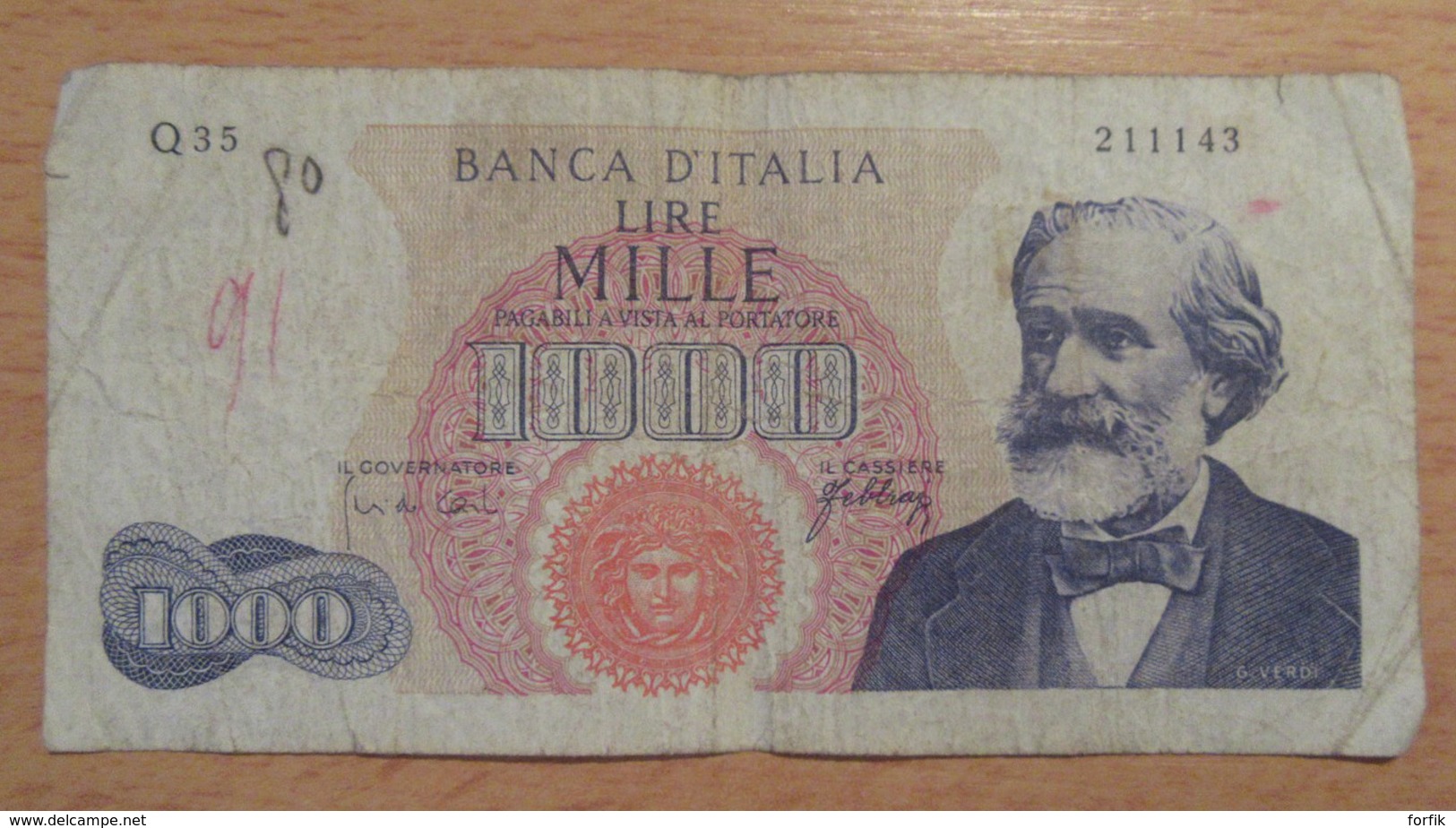 Italie / Italia - 7 Billets 1000 Et 5000 Lire - B à TTB+ - Collections