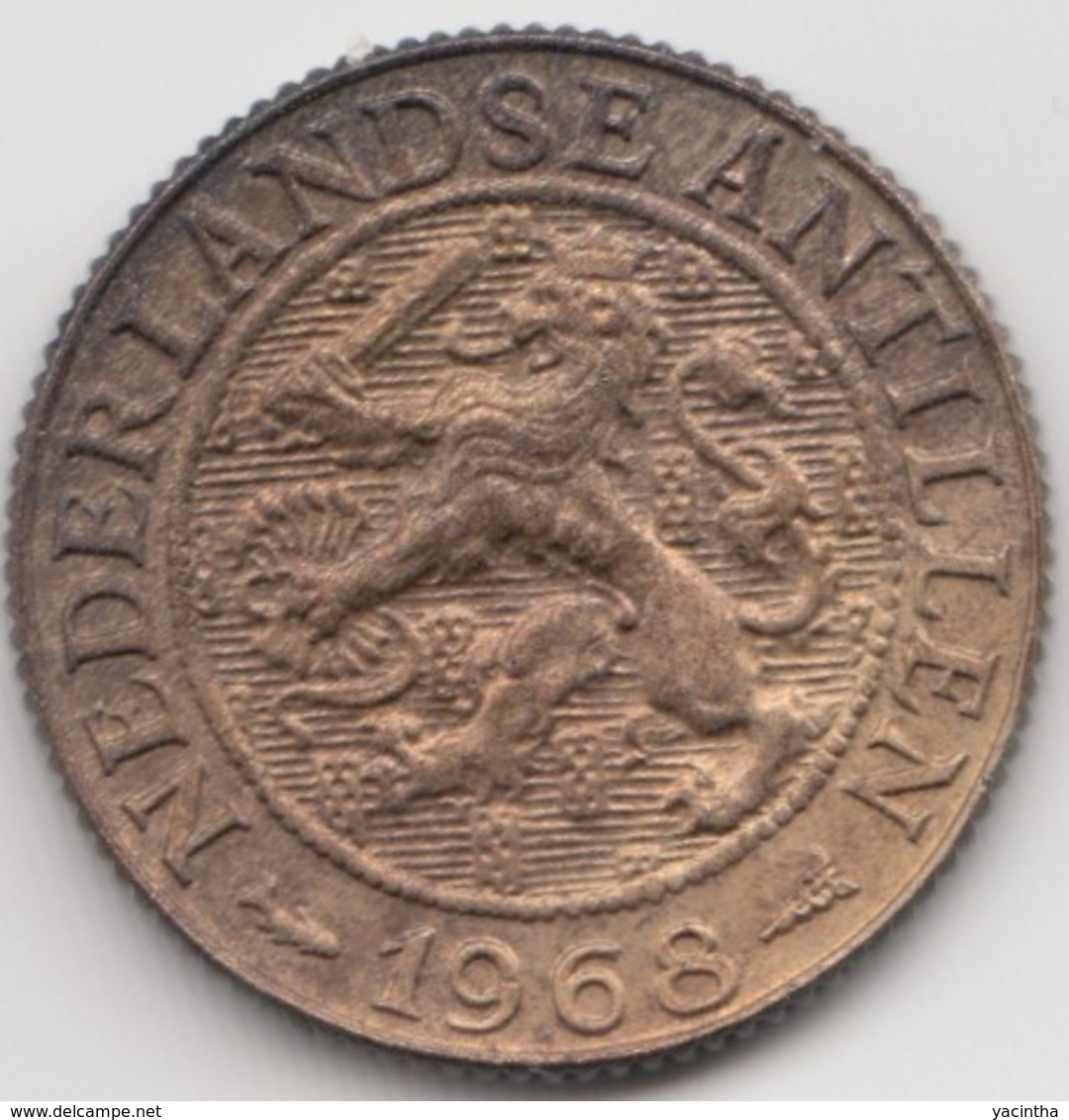 @Y@    Nederlandse Antillen  1  Cent  1968   ( 4595 ) - Niederländische Antillen