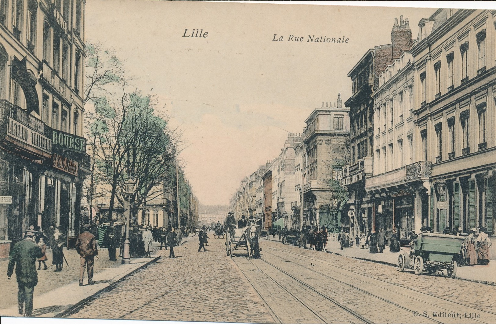 Lille CS Couleur La Rue Nationle Superbe état Neuf - Lille