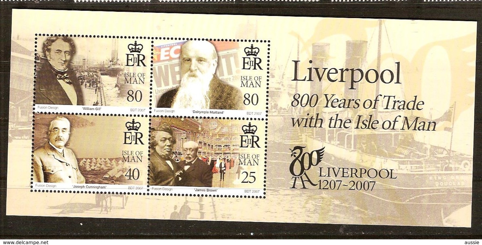 Ile De Man 2007 Yvertn° Bloc 66 *** MNH Liverpool Cote 10 € - Man (Ile De)