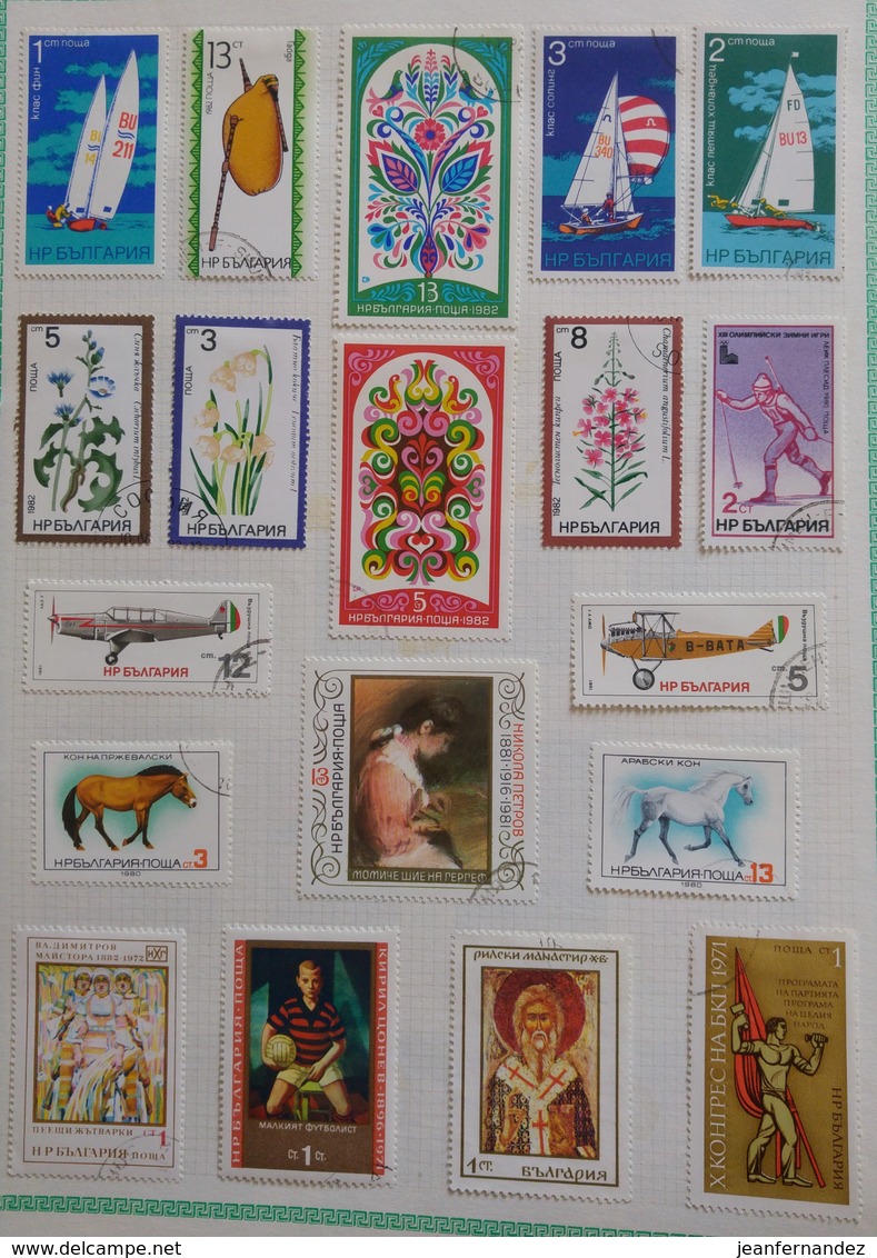 Timbres De Bulgarie Non Classés Vendu Par Feuilles - Collezioni & Lotti