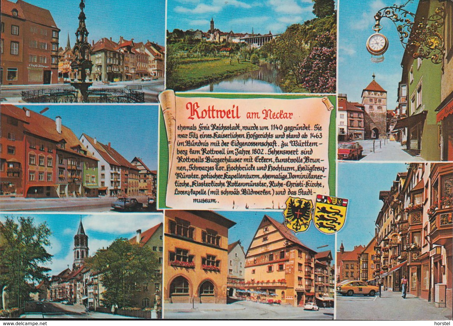 D-78628 Rottweil Am Neckar - Alte Ansichten - Chronik - Cars - Fiat 850 - VW Käfer - Rottweil