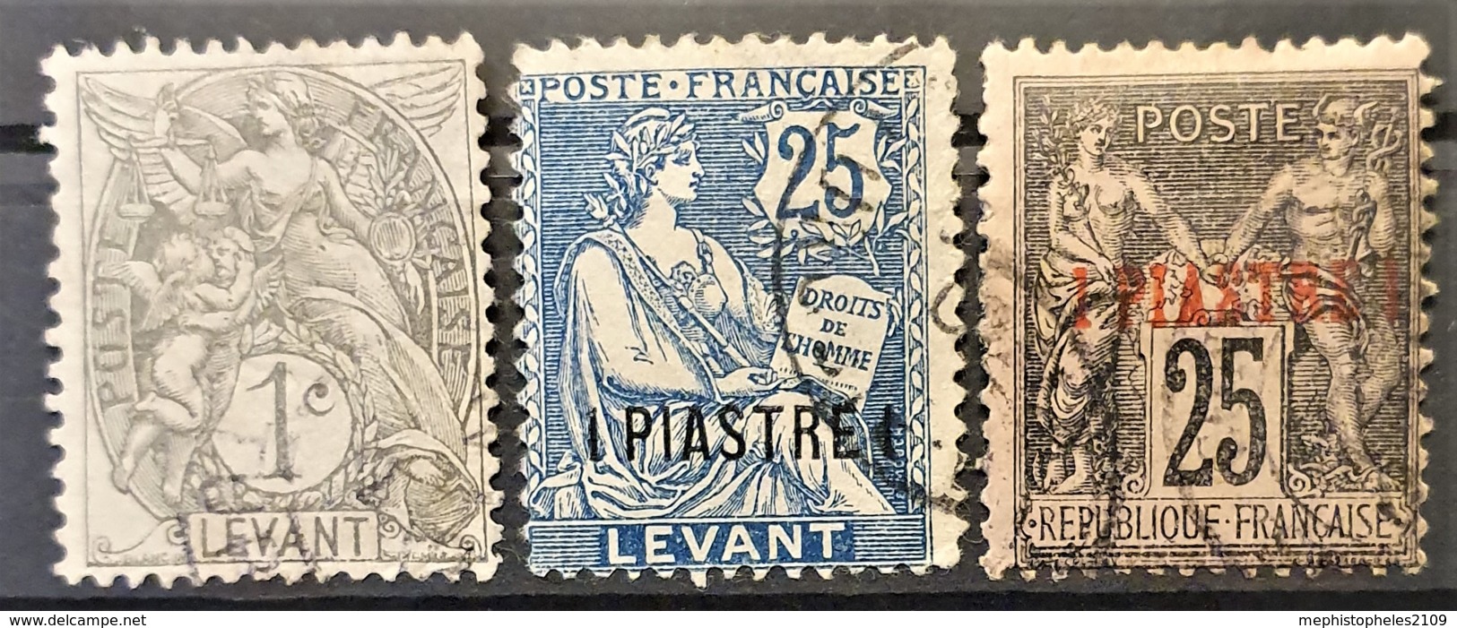 LEVANT - Canceled - YT 1, 5, 9 - Used Stamps