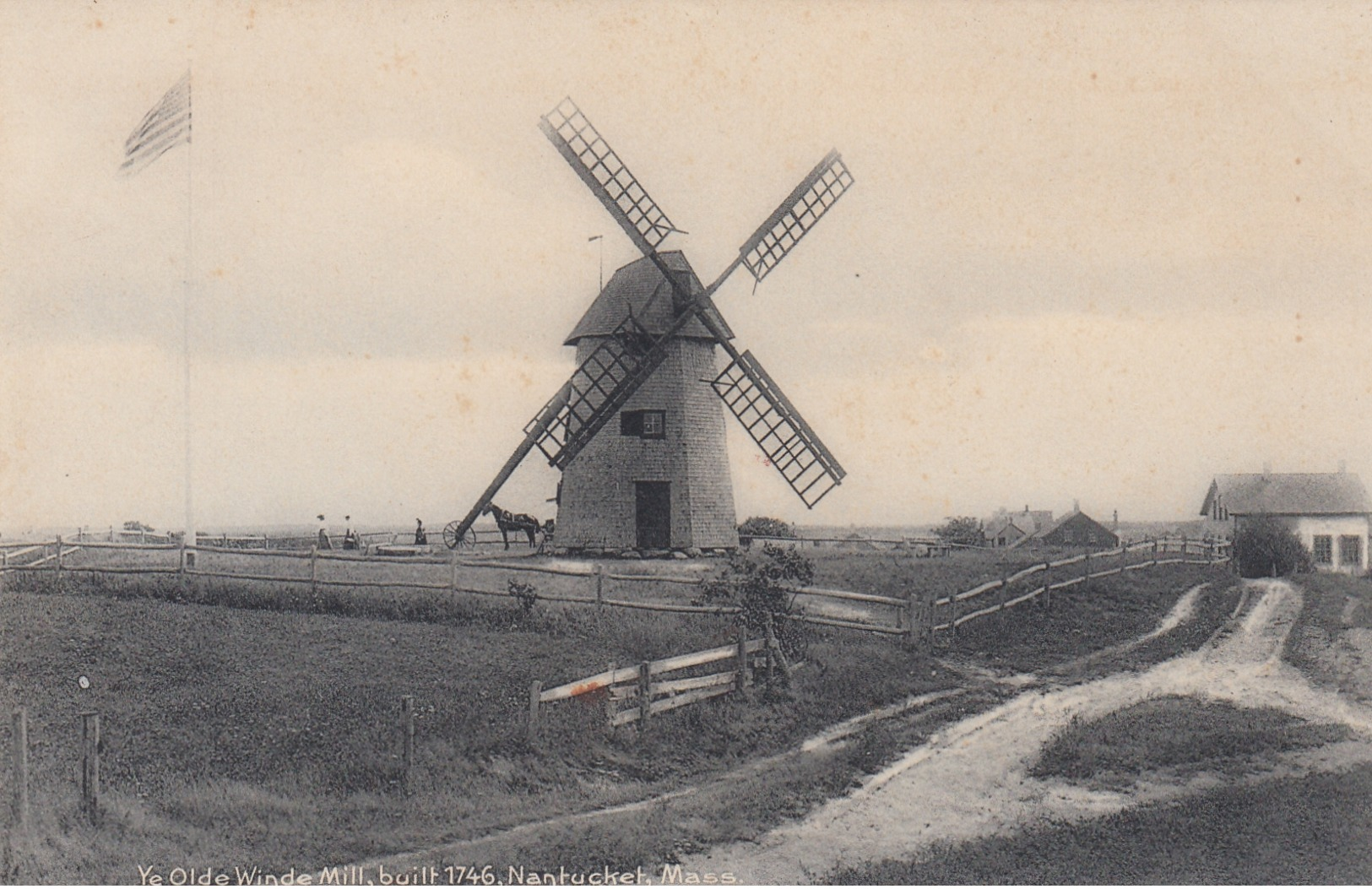 Ye Olde Winde Mill , NANTUCKET , Mass. , 1901-07 - Windmills