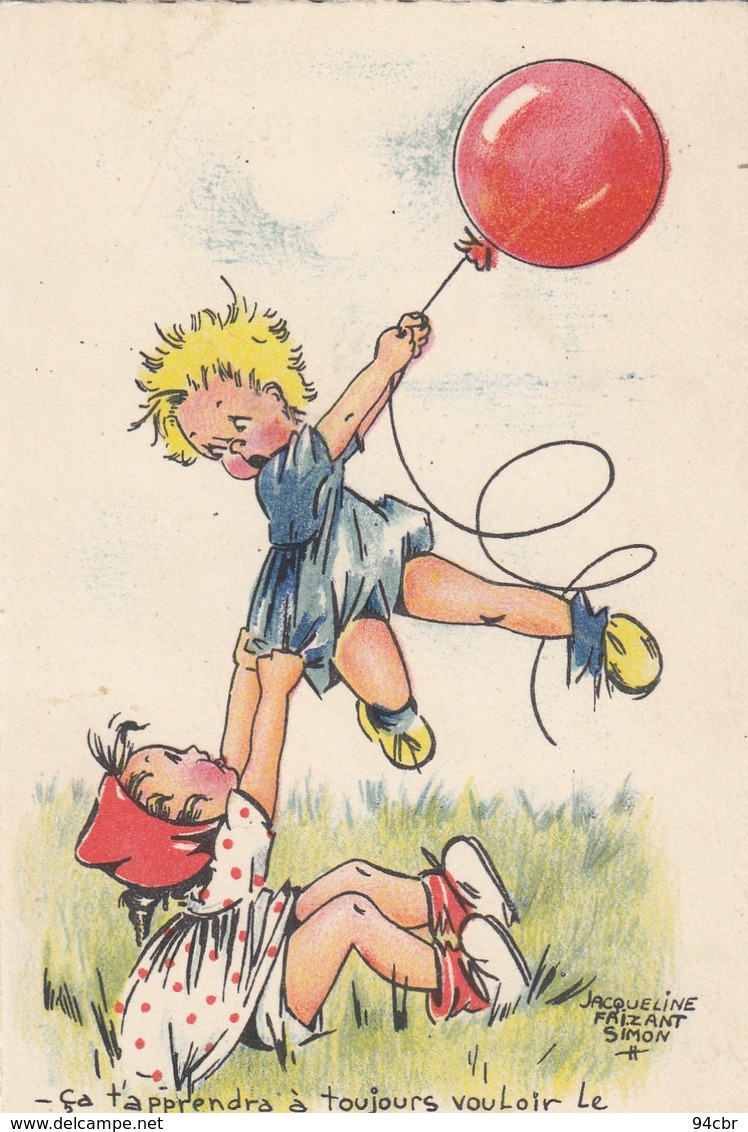 CPA (illustrateur Enfant)  Jacqueline FAIZANT ça T Apprendra A Toujours Vouloir Le Plus Gros (b.bur Illus)petit Defaut - Faizant