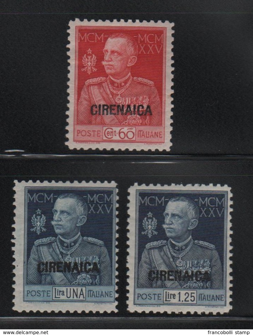 1925-26 Cirenaica Giubileo Del Re MLH - Cirenaica