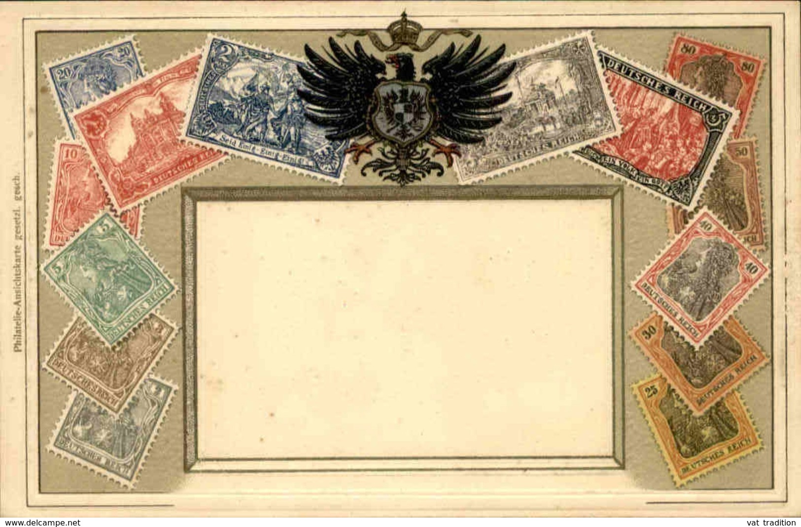 ALLEMAGNE - Carte Postale - Représentation De Timbres Postes - L 51261 - Timbres (représentations)