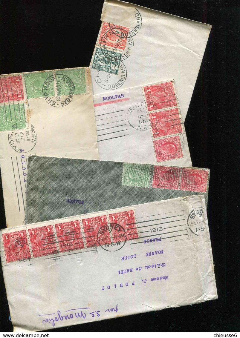 Australie Lot 0752 - 3 - Lettres - Marcophilie