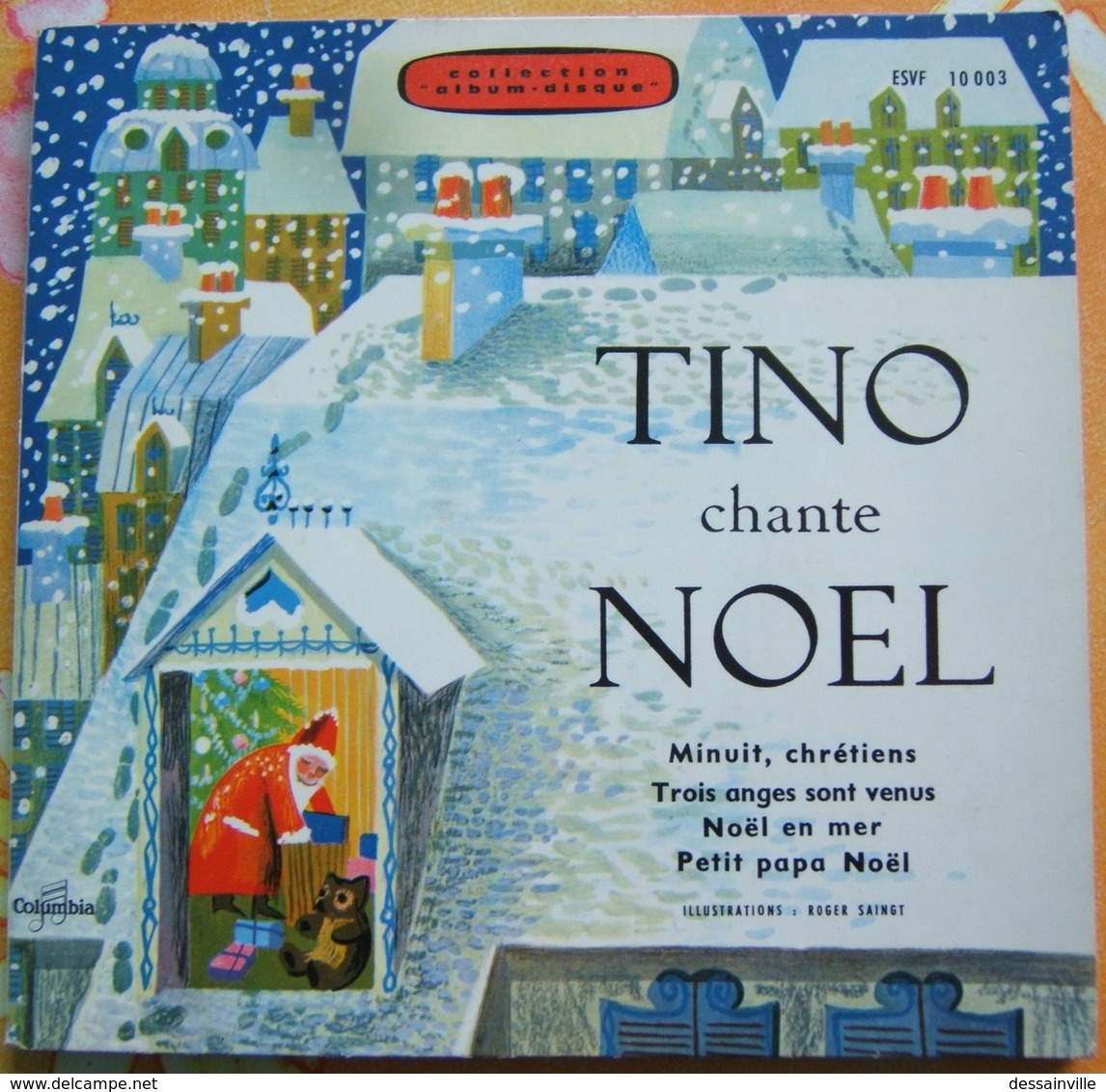 TINO ROSSI Chante NOEL - 45 Tours + LIVRET - Christmas Carols