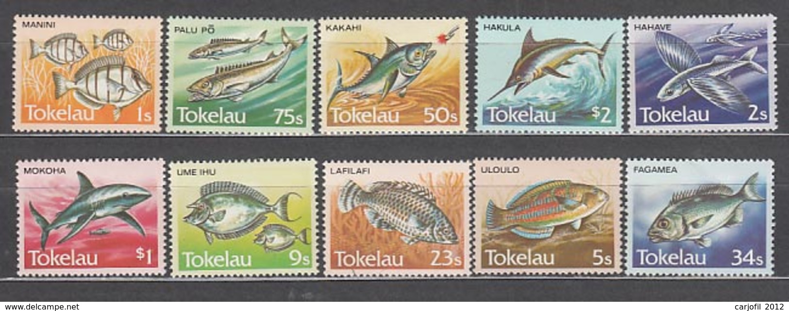 Tokelau - Correo Yvert 108/17 ** Mnh Fauna. Peces - Tokelau