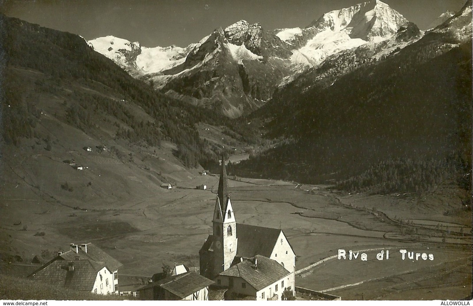 6490 " RIVA DI TURES (TRENTINO) "TIMBRO DEL FOTOGRAFO - FOTOCARTOLINA ORIGINALE - Luoghi