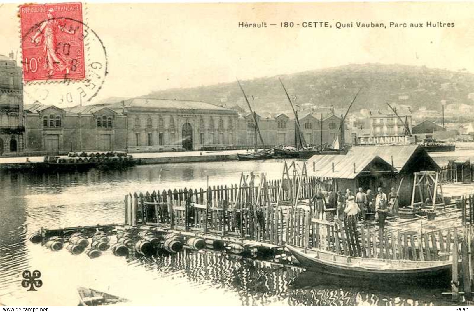 SETE  (CETTE)  = Quai Vauban Pars Aux Huitres    1347 - Sete (Cette)