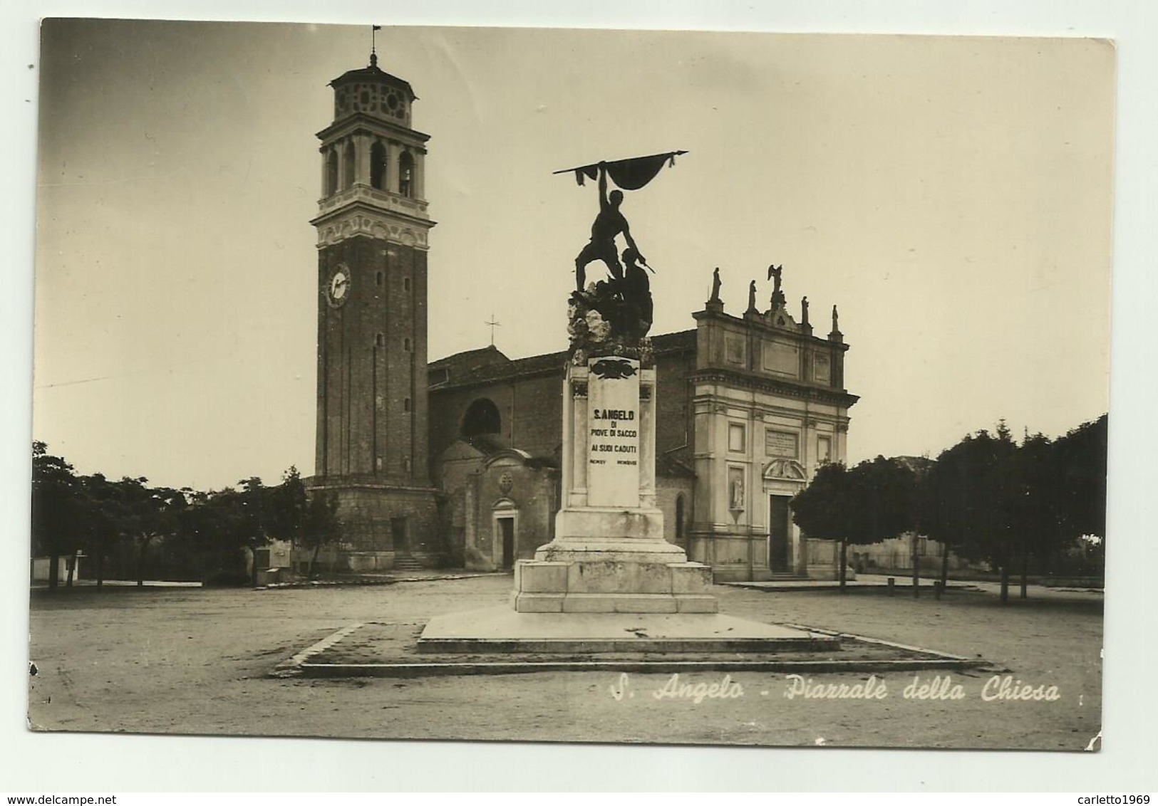 S. ANGELO DI PIOVE DI SACCO - PIAZZALE DELLA CHIESA   VIAGGIATA FG - Padova (Padua)