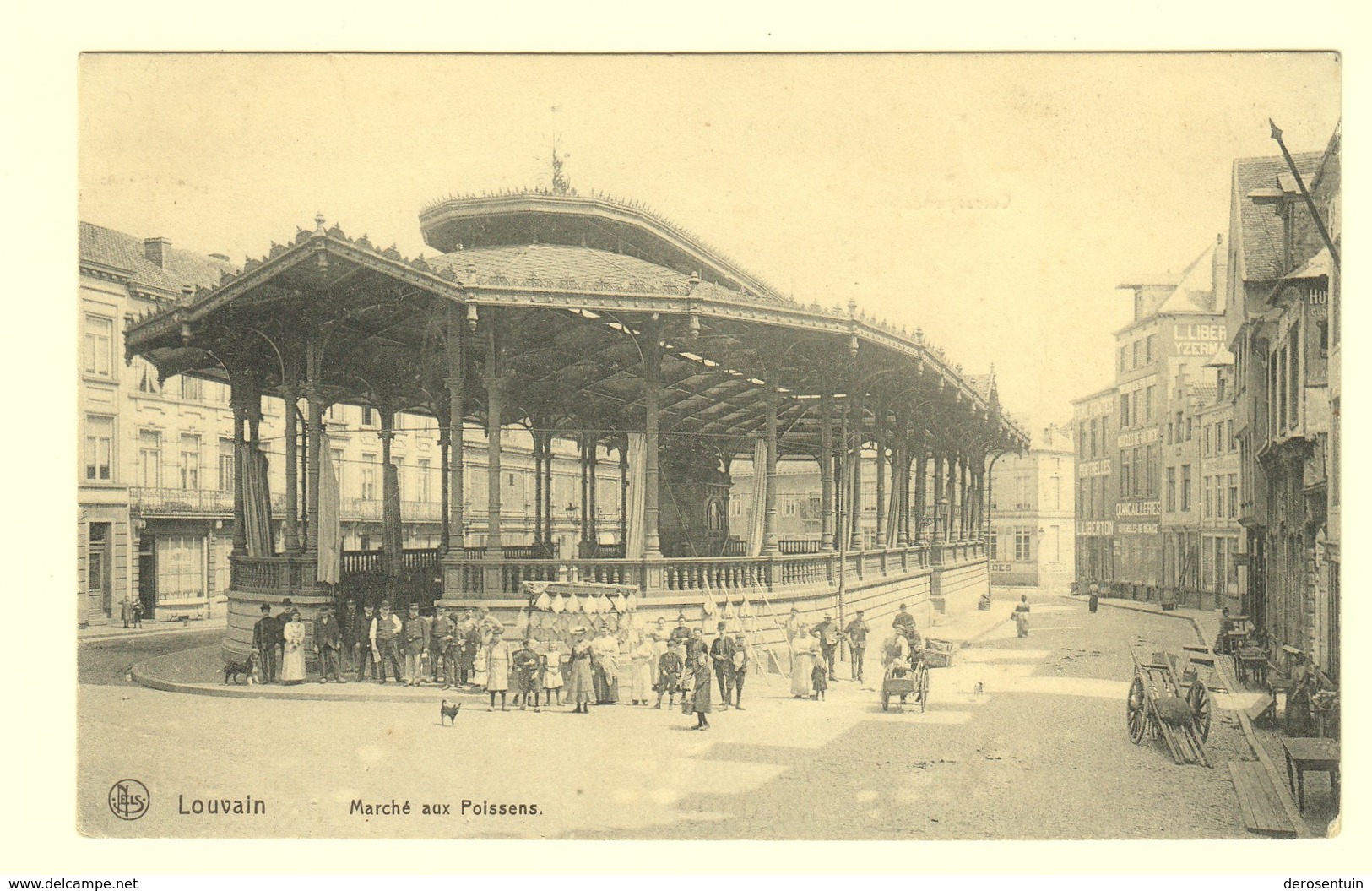 A1603	[Postkaart] Louvain / Marché Aux Poissons (Nels) [Leuven Vismarkt Overdekte] - Leuven