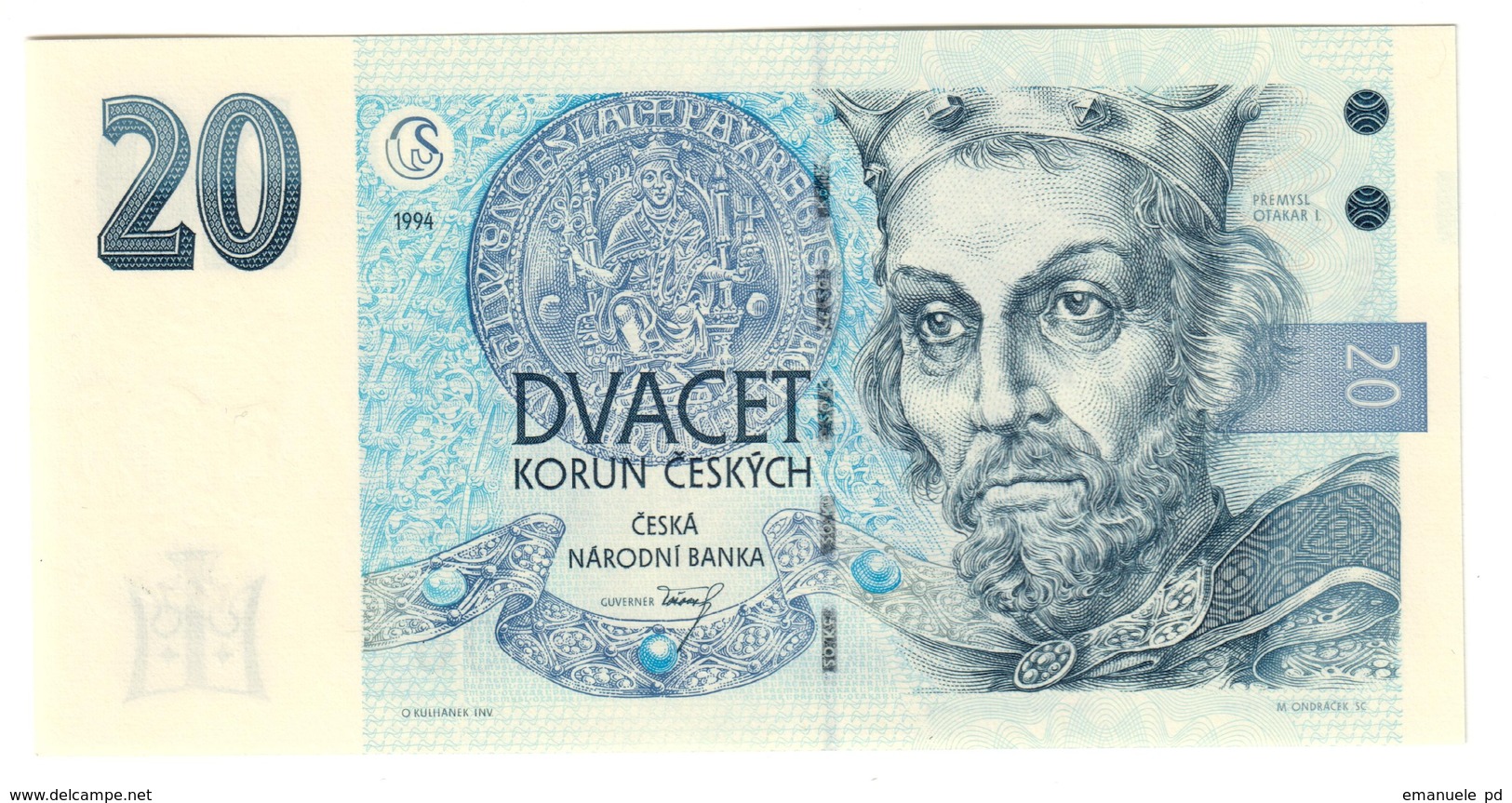 CZECH REPUBLIC	20	KORUN	1994	P10	UNC	A Series - 10A		.CV. - Tchéquie