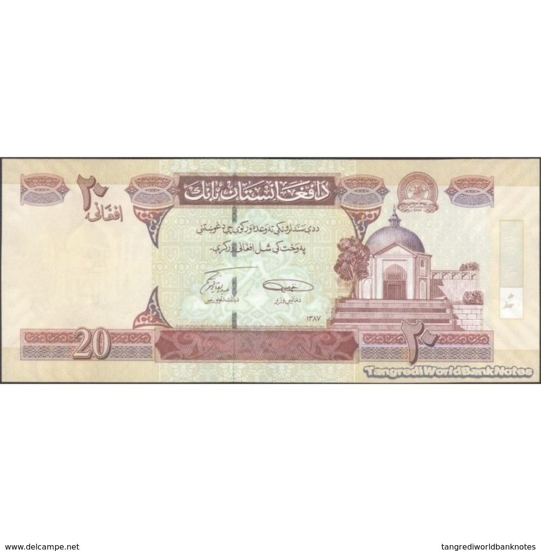 TWN - AFGHANISTAN 68d - 20 Afghanis 2008 UNC - Afghanistan