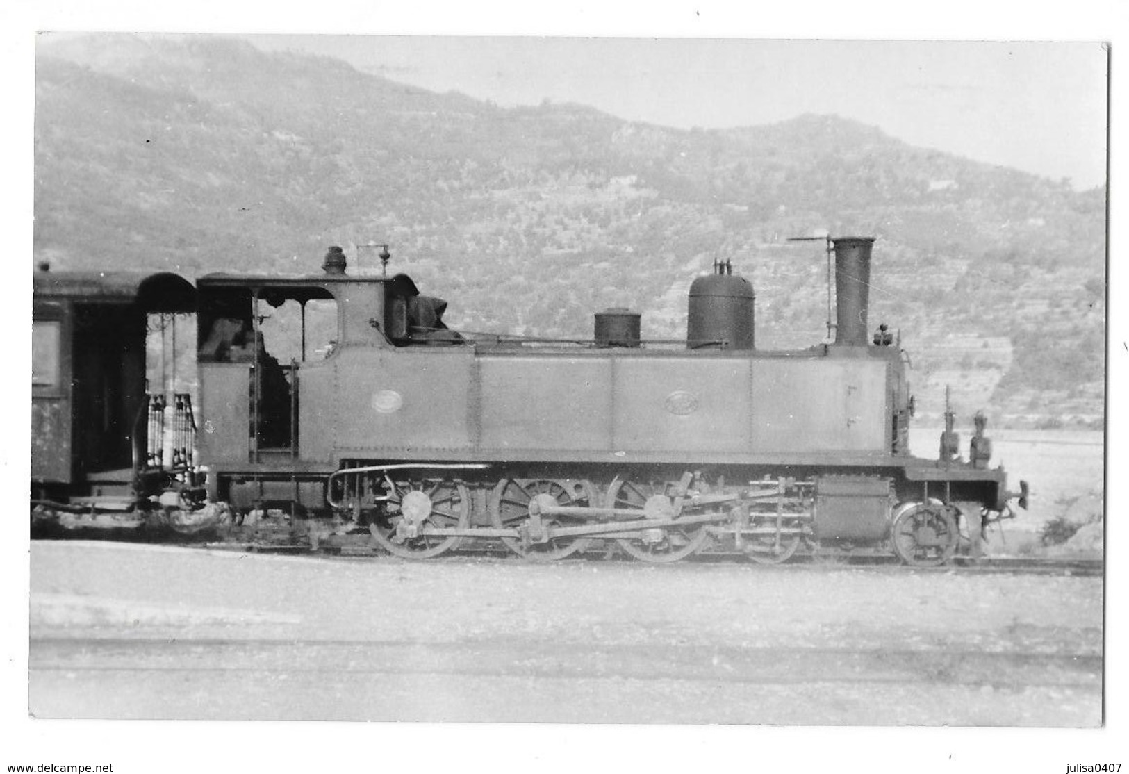 SAINT MARTIN DU VAR (06) Photographie Format Cpa Locomotive Ligne De Digne à Nice 1947 - Cannes