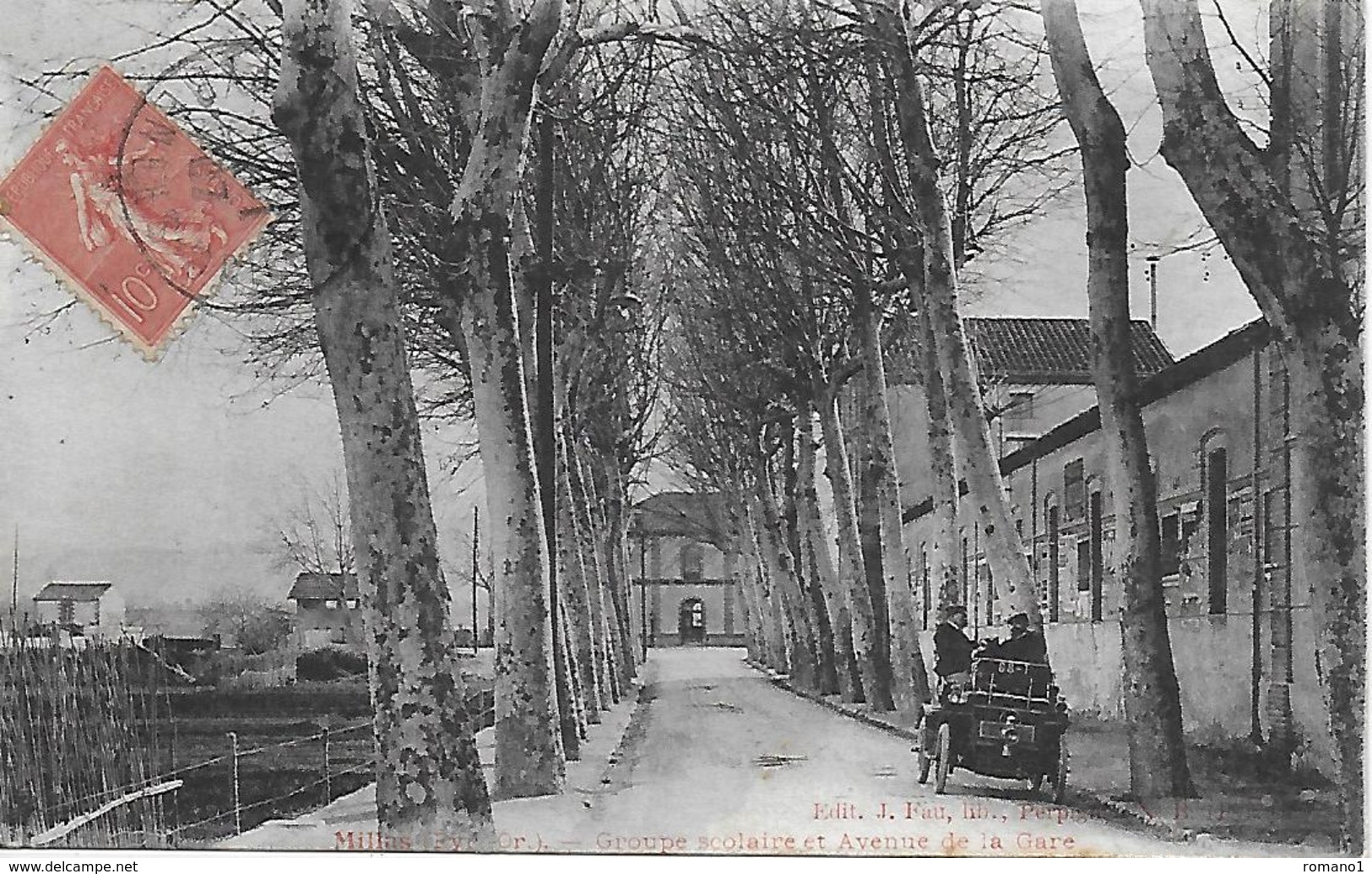 66)  MILLAS  -  Groupe Scolaire Et Avenue De La Gare - Millas