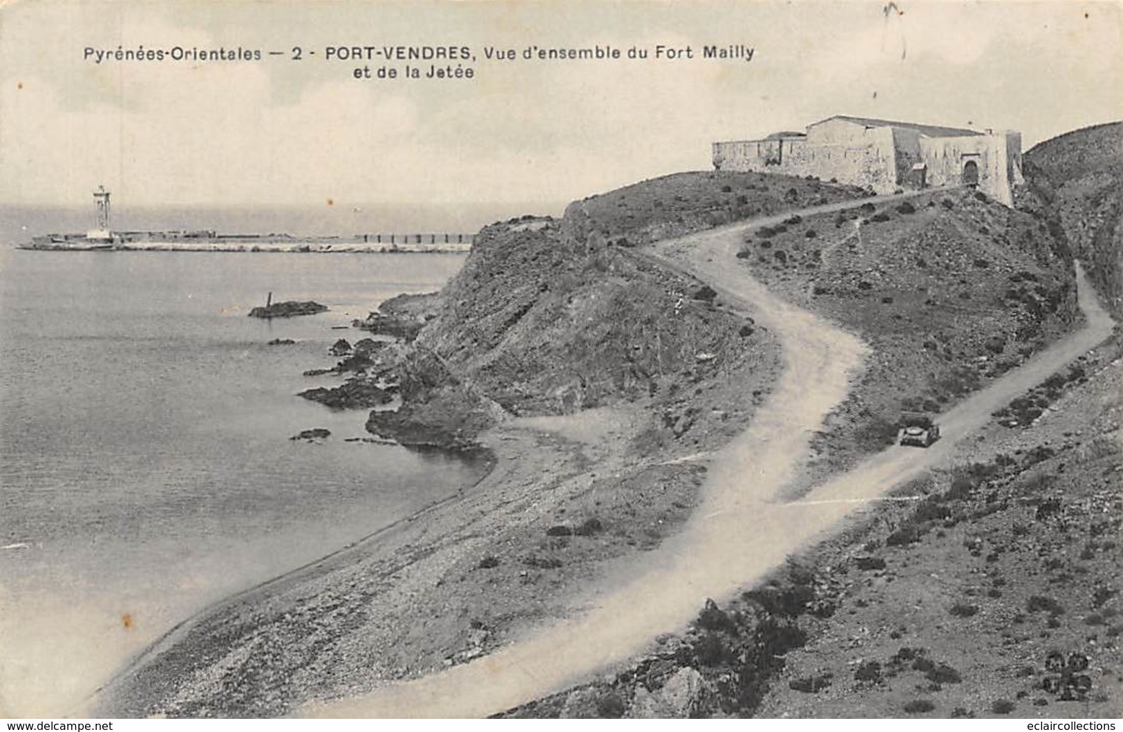 Port Vendres          66       Vue D'ensemble Du Fort Mailly Et La Jetée            (voir Scan) - Port Vendres