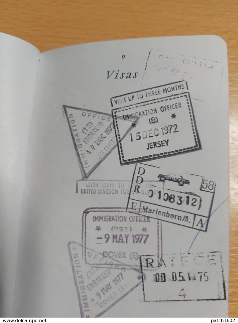 passeport France Passport excellent état +3 TIMBRES FISCAUX +CACHET CONSULAT +PLUSIEURS CACHETS