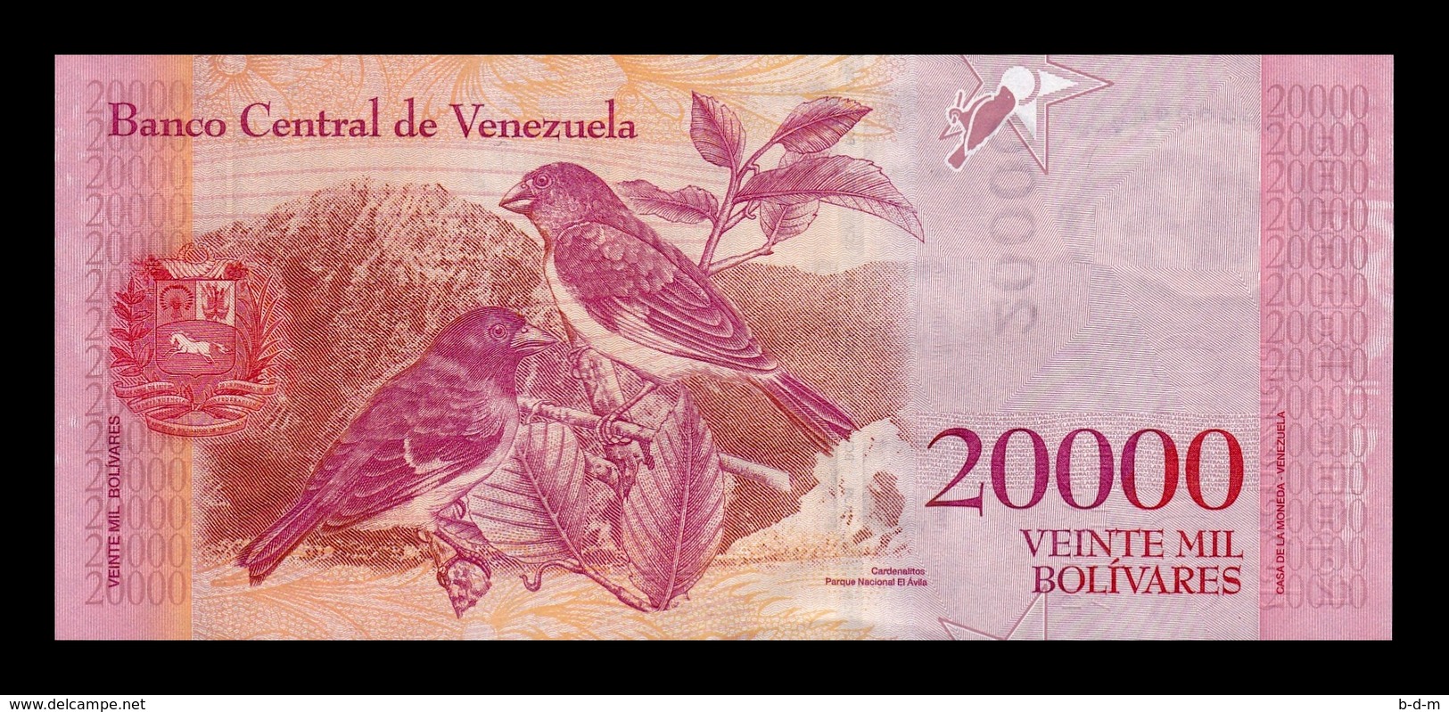 Venezuela Set 4 Billetes 20000 Bolívares 2017 Pick 99c Nice Serial SC UNC - Venezuela