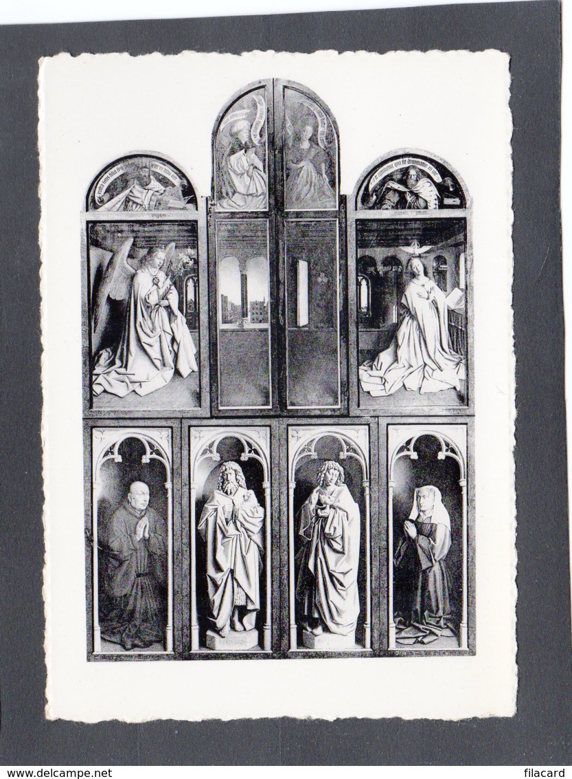 91186   Belgio,   Gand,  Cathedrale Saint Bavon,  L"Agneau Mystique Par  Hubert  Et  Jean Van Eyck,  NV - Gent