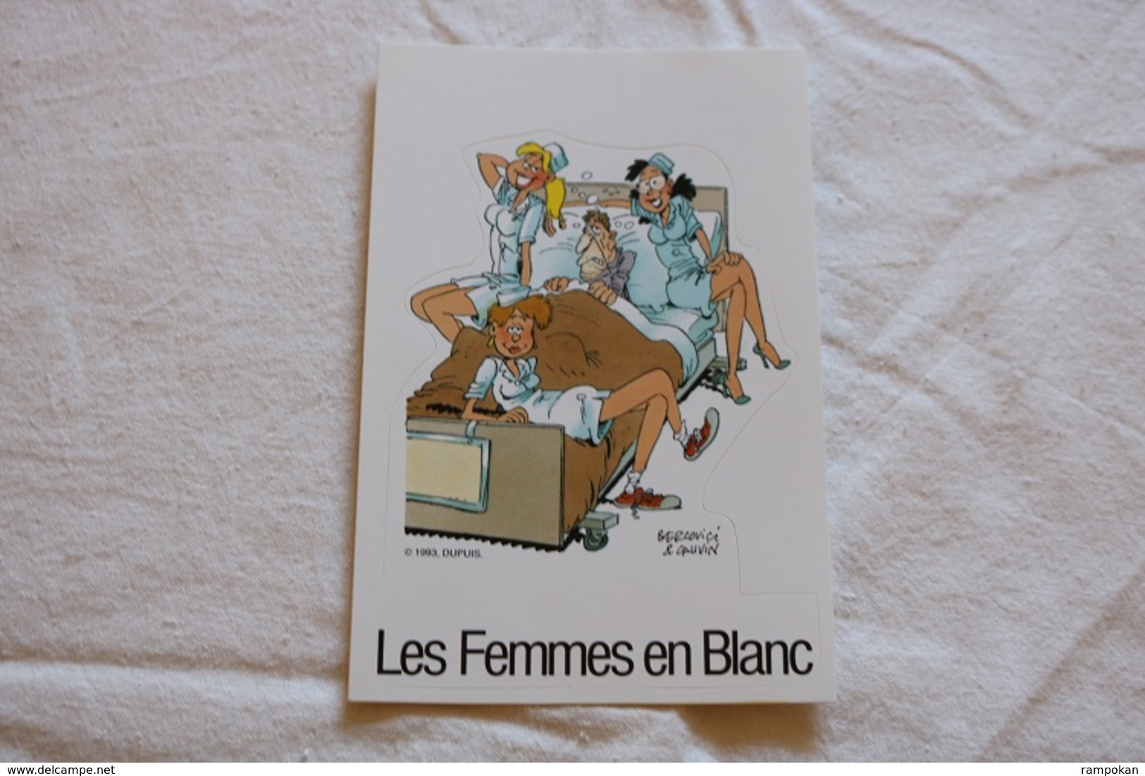 Autocollant Bercovici, Les Femmes En Blanc, Dupuis, 1993 - Autocollants