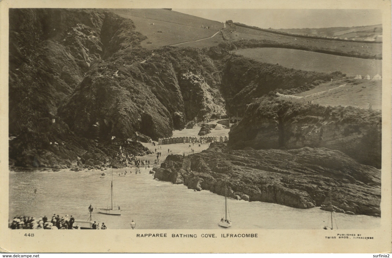 DEVON - ILFRACOMBE - RAPPAREE BATHING COVE RP  Dv225 - Ilfracombe