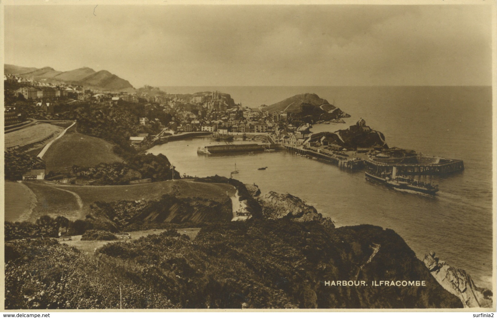 DEVON - ILFRACOMBE - HARBOUR RP (With A Paddler)  Dv234 - Ilfracombe