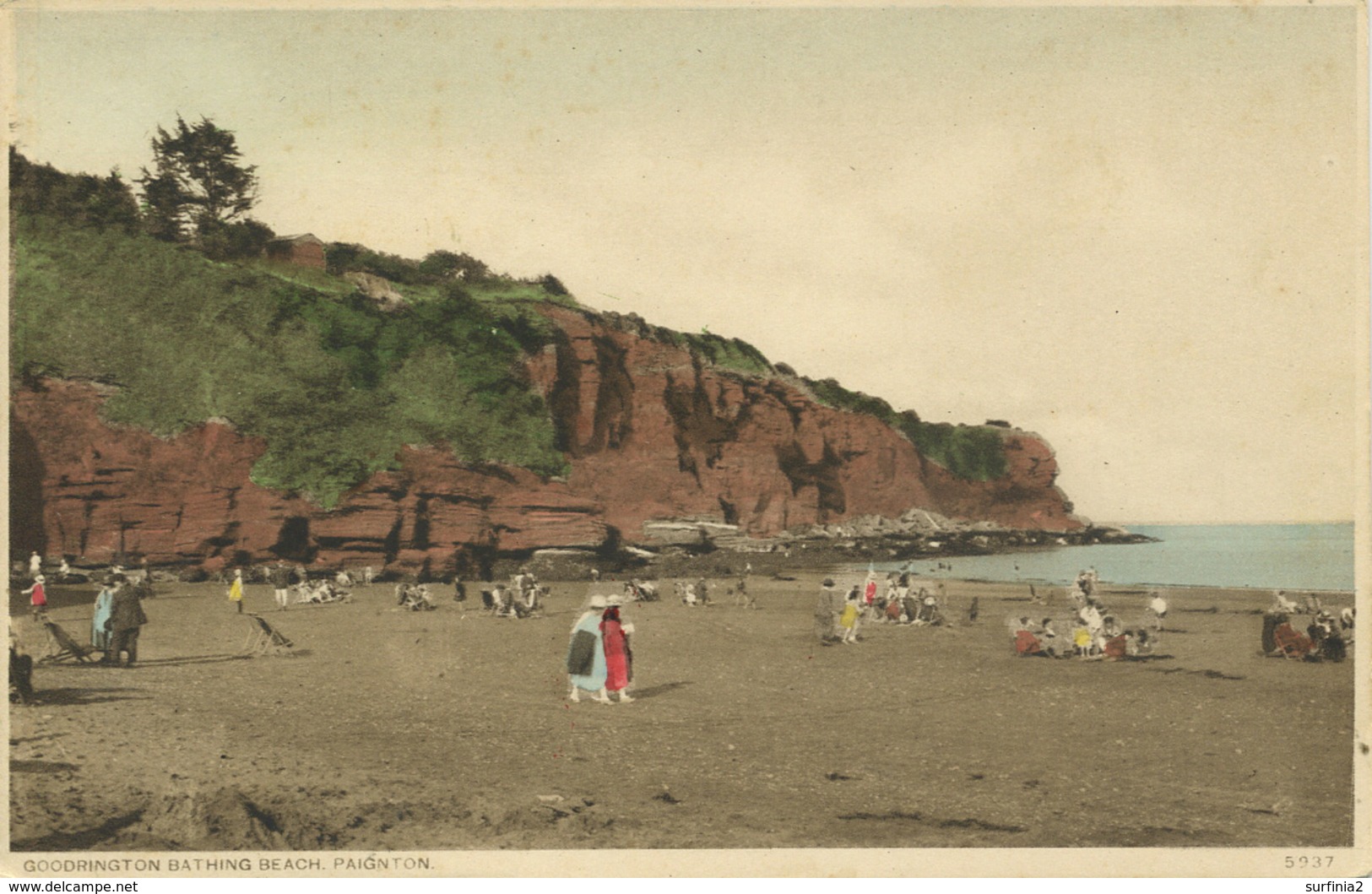 DEVON - PAIGNTON - GOODRINGTON BATHING BEACH Dv257 - Paignton