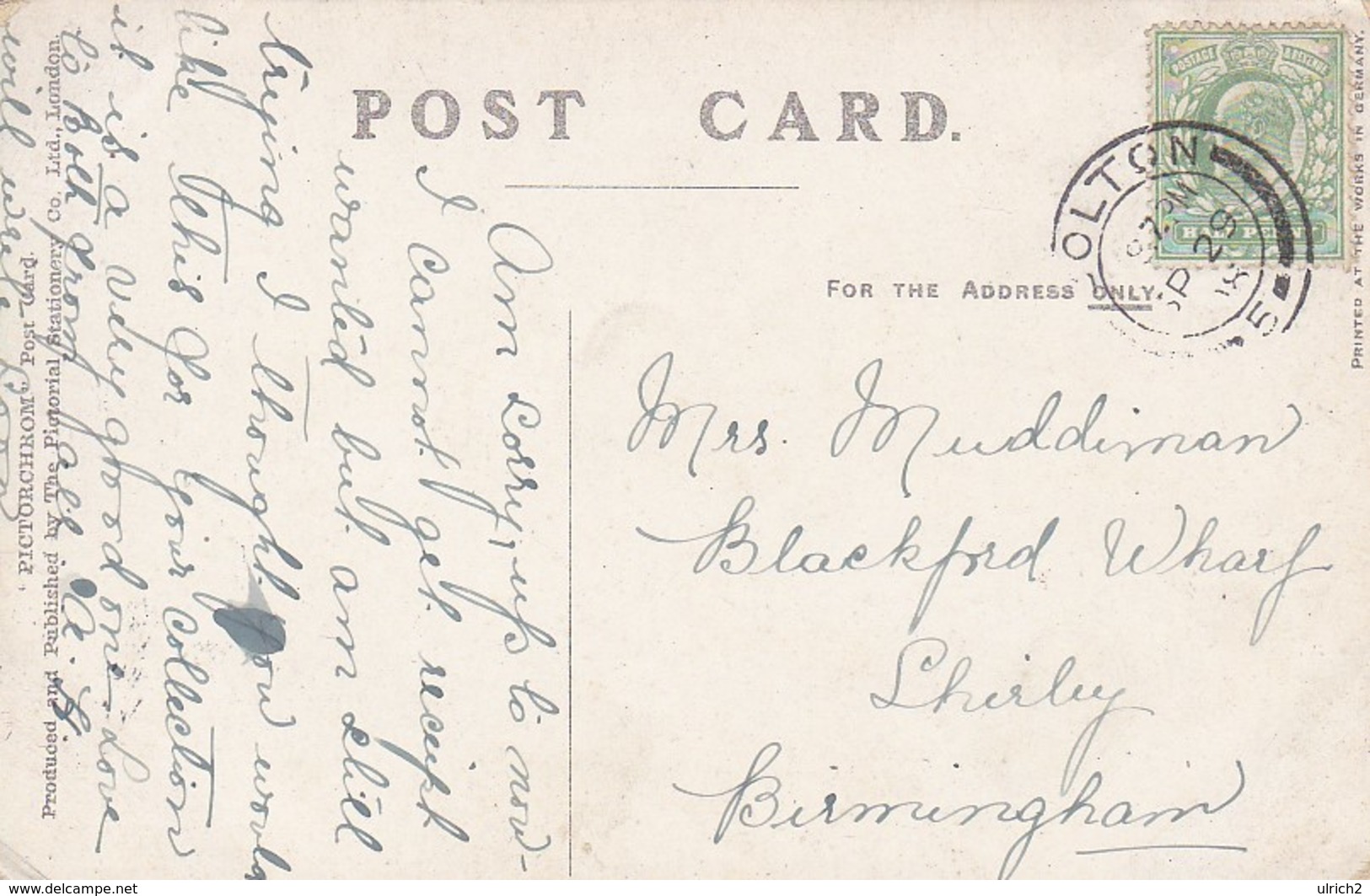 PC Windermere - Bowness Bay - 1908 (46885) - Other & Unclassified