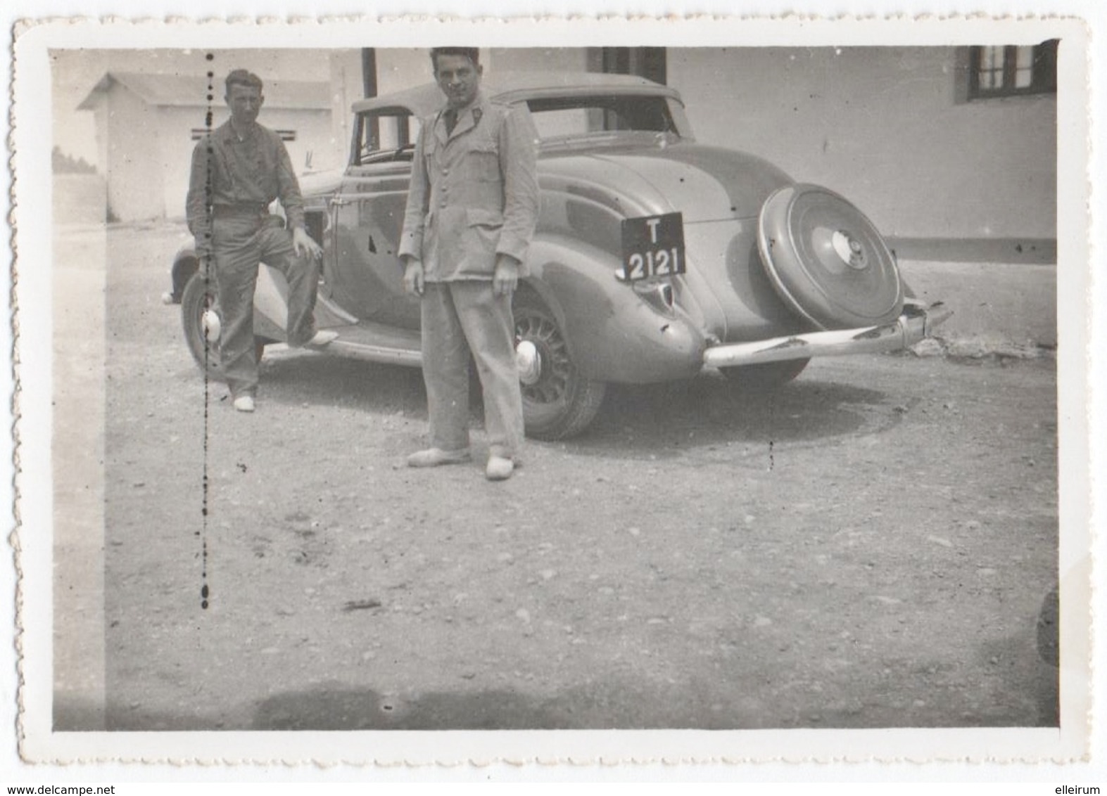 AUTOMOBILE. PHOTO. MAROC. AGADIR. 1934. CABRIOLET.  MARQUE à SITUER. - Automobiles