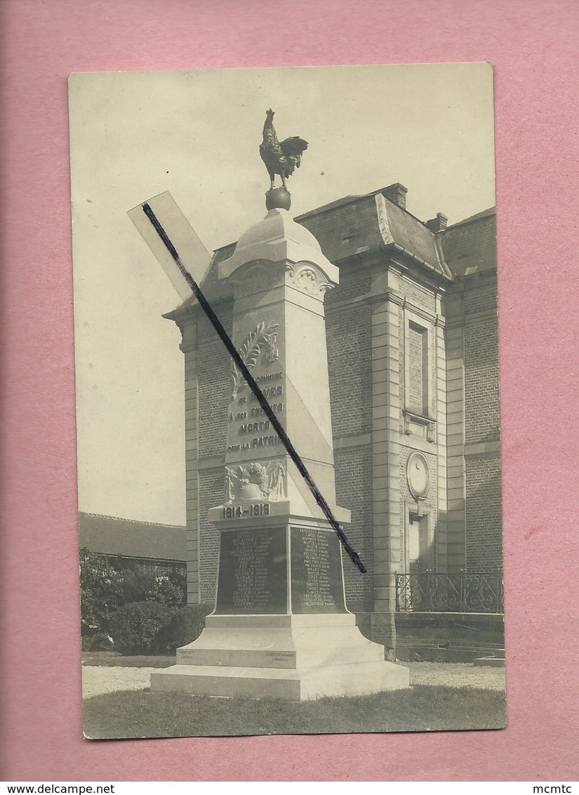 Carte Photo - Boves - Monument Aux Morts - Boves