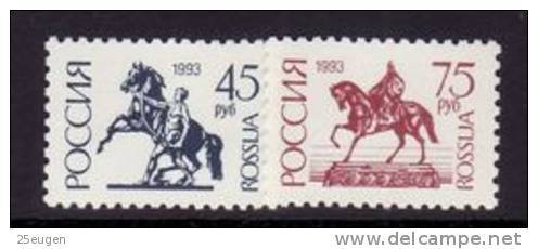 RUSSIA 1993  MICHEL NO:287 V - 288 V  MNH - Neufs