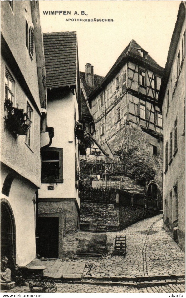 CPA AK Bad Wimpfen- Apothekergasschen GERMANY (945988) - Bad Wimpfen