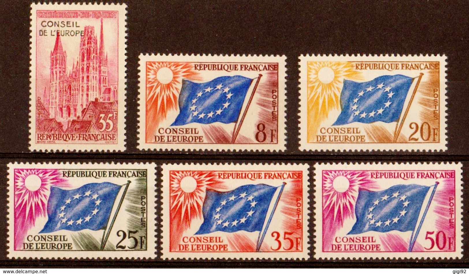 1958/59  Timbres De Service  N° 16 à 21  Neufs**  SERIE COMPLETE - Ungebraucht