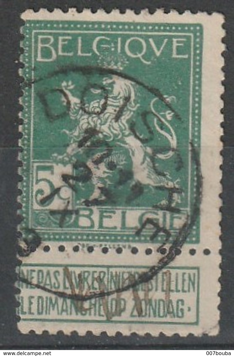 COB N° 110 Oblitération DOISCHE 1913 - 1912 Pellens