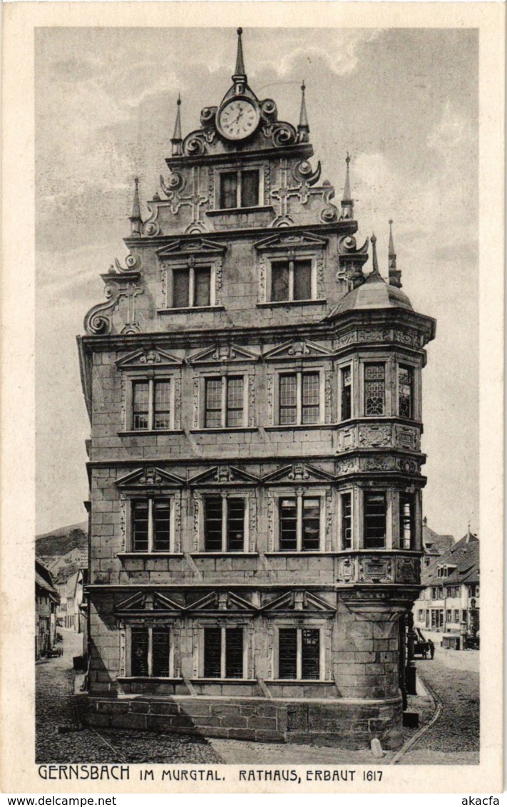 CPA AK Gernsbach- Rathaus GERMANY (946602) - Gernsbach