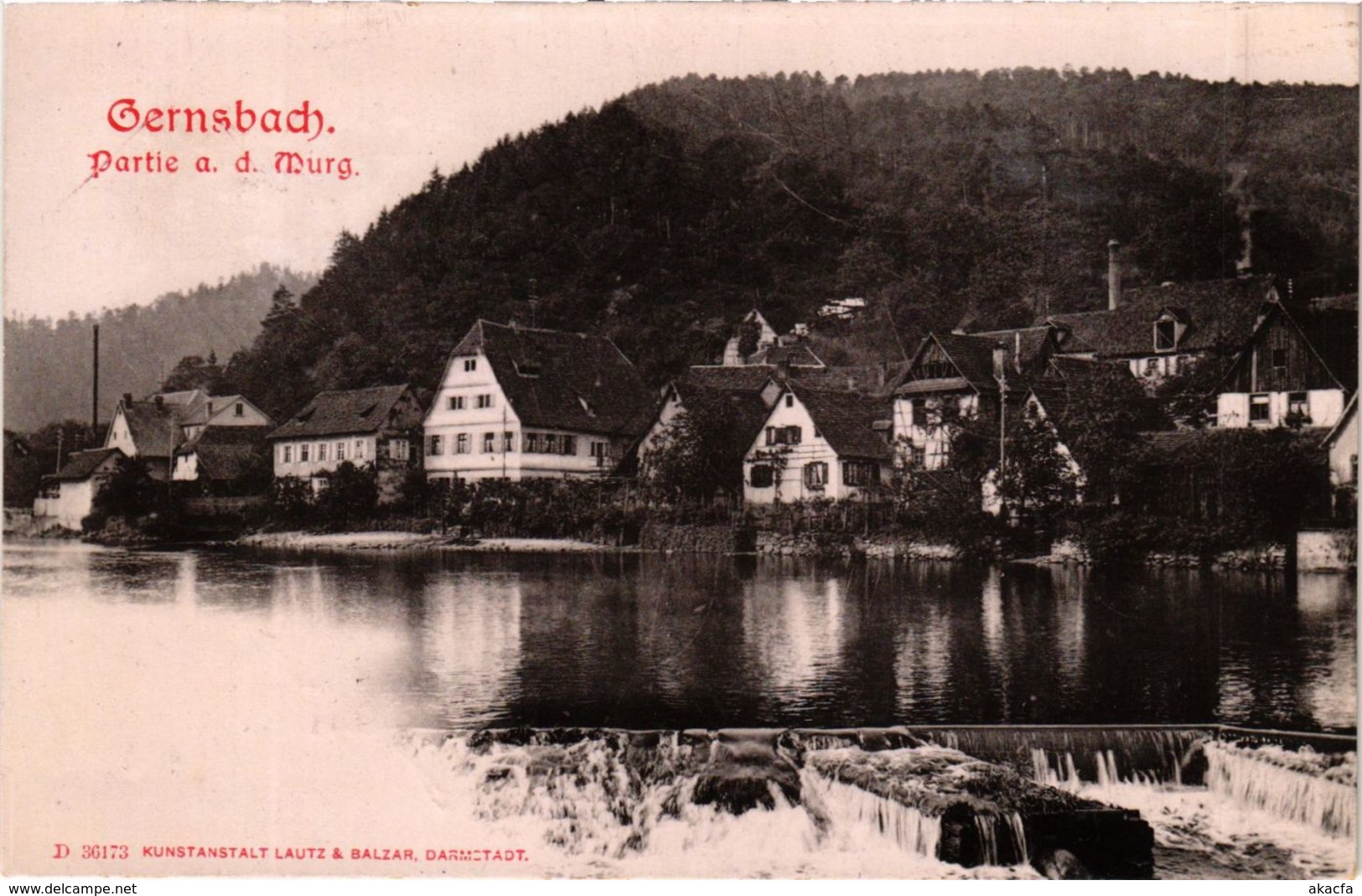 CPA AK Gernsbach- Partie A.d. Murg GERMANY (946626) - Gernsbach