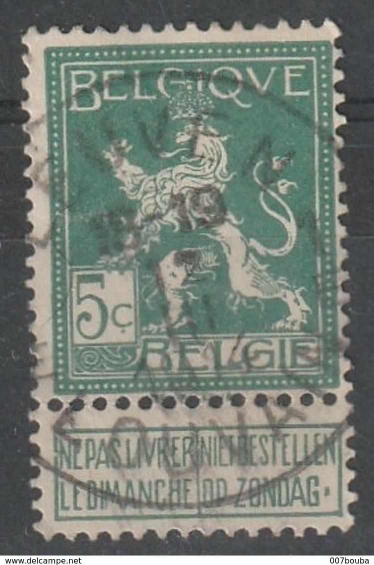 COB N° 110 Oblitération LEUVEN LOUVAIN 1914 - 1912 Pellens