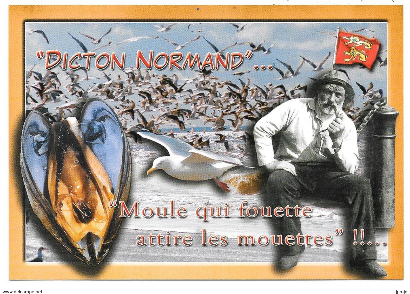 EN NORMANDIE - DICTON NORMAND : Moule Qui Fouette Attire Les Mouettes - éd. LE GOUBEY, Caen - Coquillage - Basse-Normandie