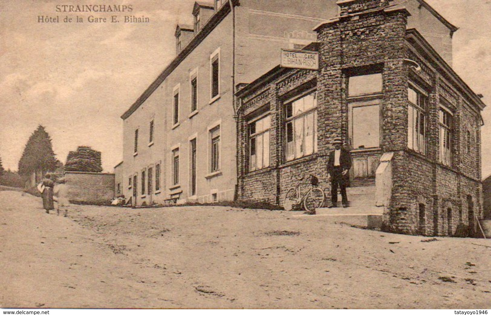 Stainchamps   Hotel De La Gare E.Bihain Circulé En 1921 - Fauvillers