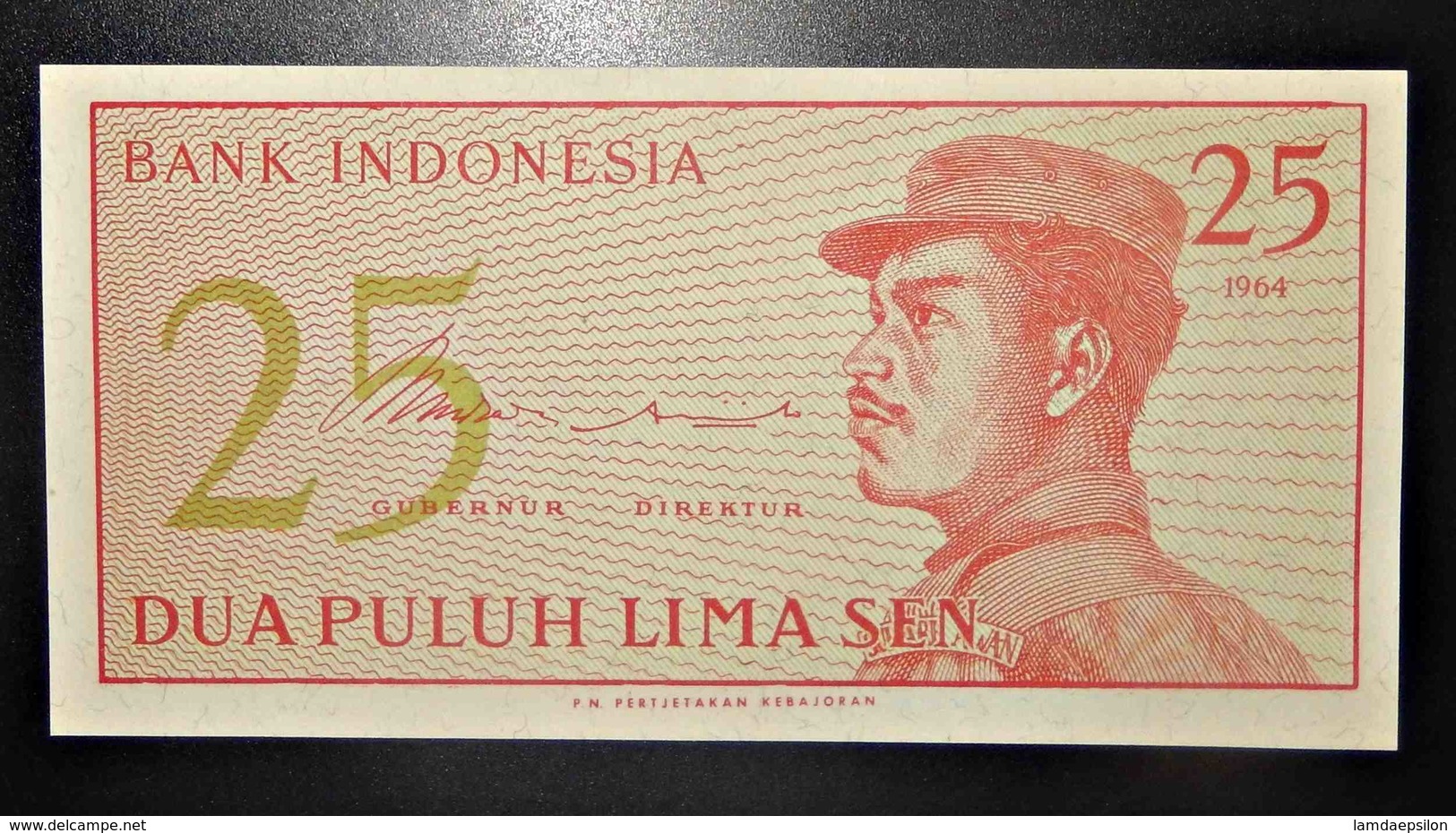 A2 BILLETS DU MONDE WORLD BANKNOTES INDONESIA 1964 - Andere & Zonder Classificatie