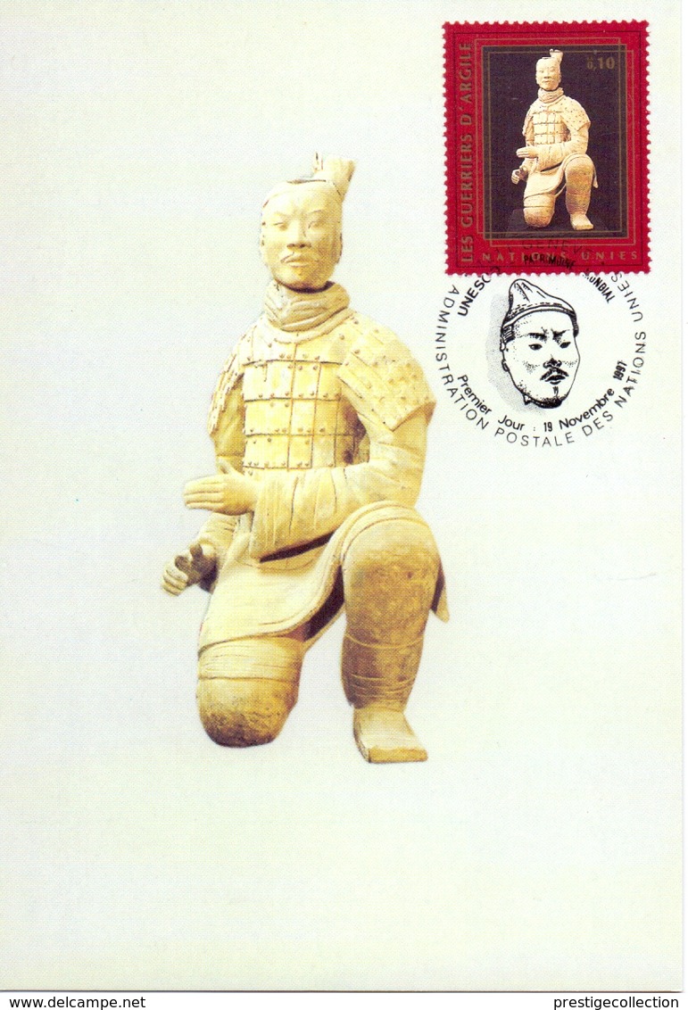 UNESCO GENEVE WARRIORS RESTORED TO ORIGINAL POSITION MAXIMUM  POST CARD   (GENN2001189) - UNESCO