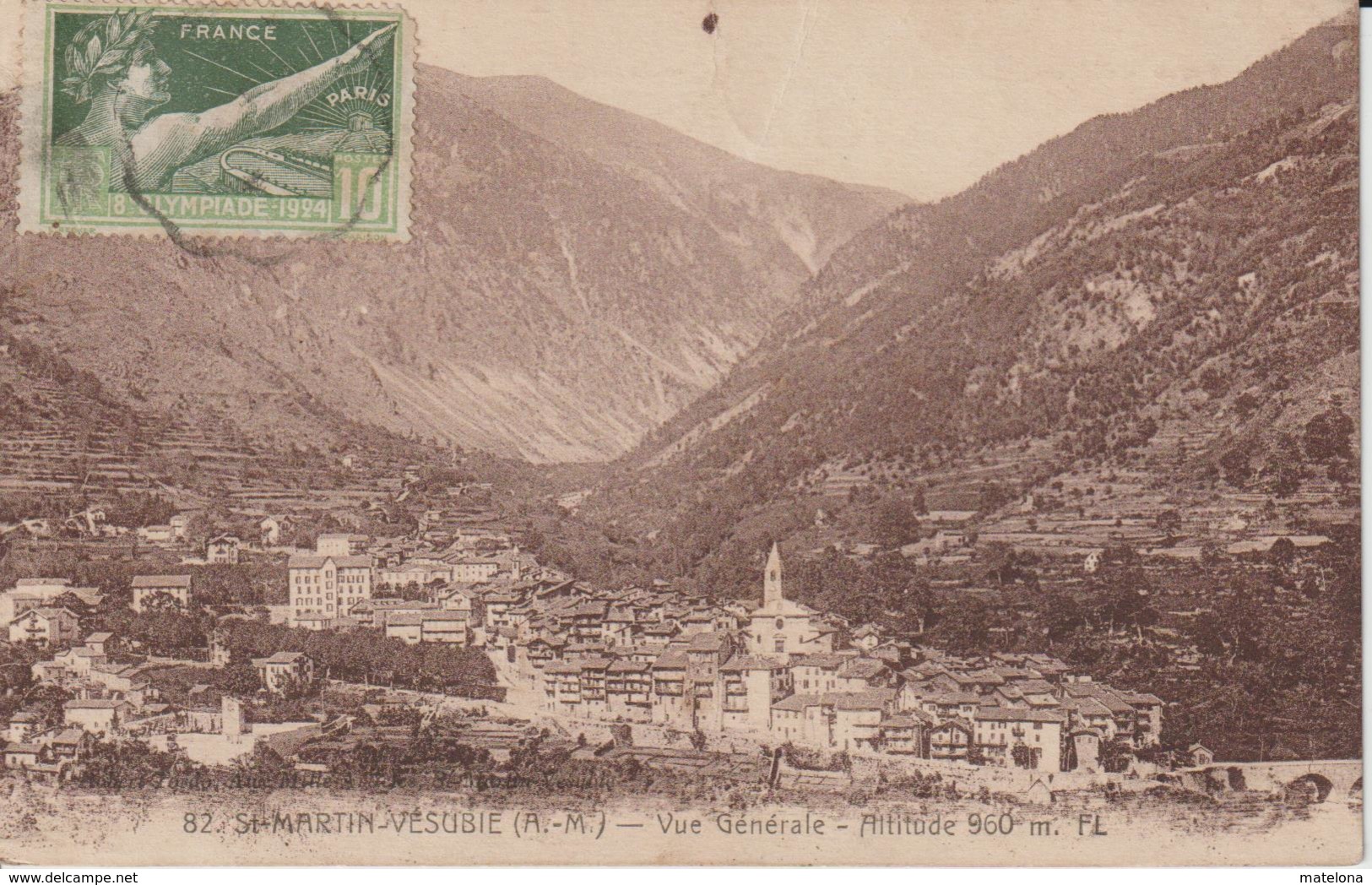 ALPES MARITIMES SAINT MARTIN VESUBIE VUE GENERALE - Saint-Martin-Vésubie