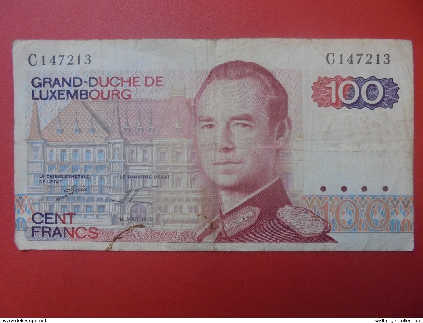 LUXEMBOURG 100 FRANCS 1980 CIRCULER (B.5) - Luxembourg