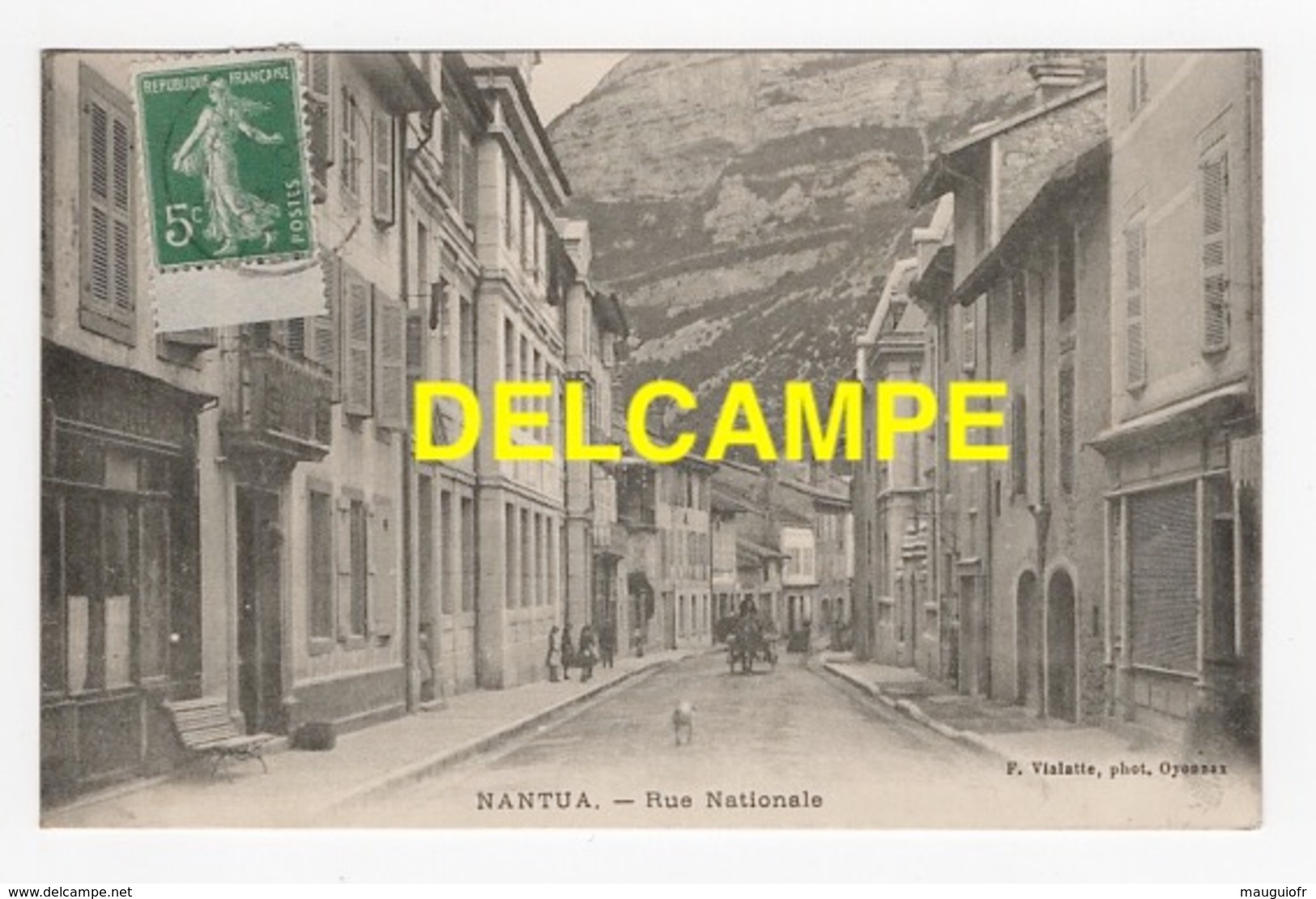 DD / 01 AIN / NANTUA / RUE NATIONALE /ANIMÉE / 1914 - Nantua