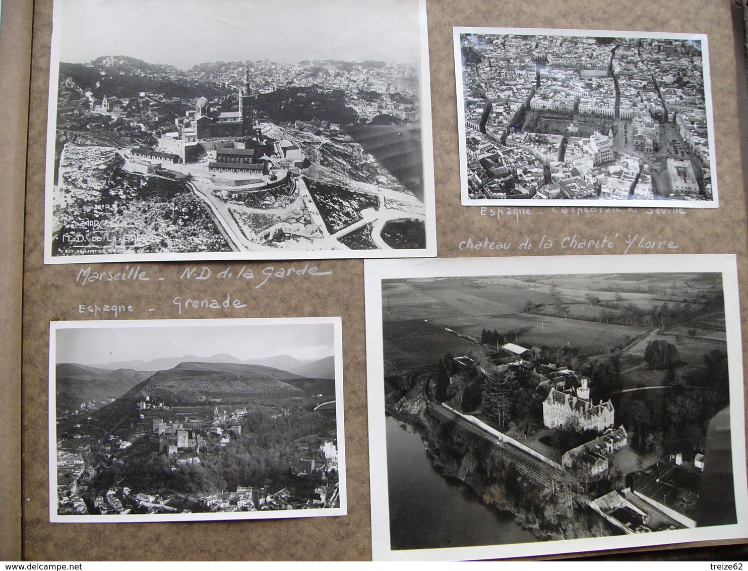 Album d'un aviateur 76 photos aériennes années 30 Paris éboulement Lyon Marseille autodrome Montléry bagne île de Ré +++