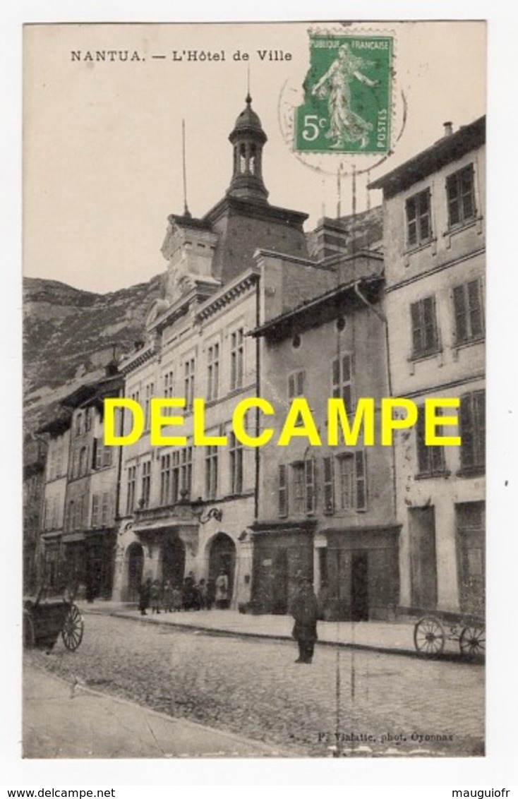 DD / 01 AIN / NANTUA / INTÉRIEUR DE L' ÉGLISE / L' HÔTEL DE VILLE / ANIMÉE  / 1914 - Nantua